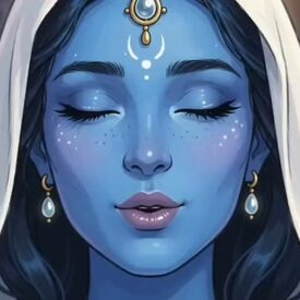 La mujer azul